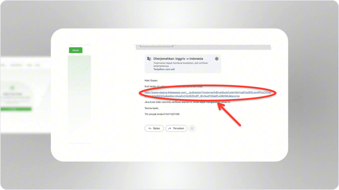Verify your email