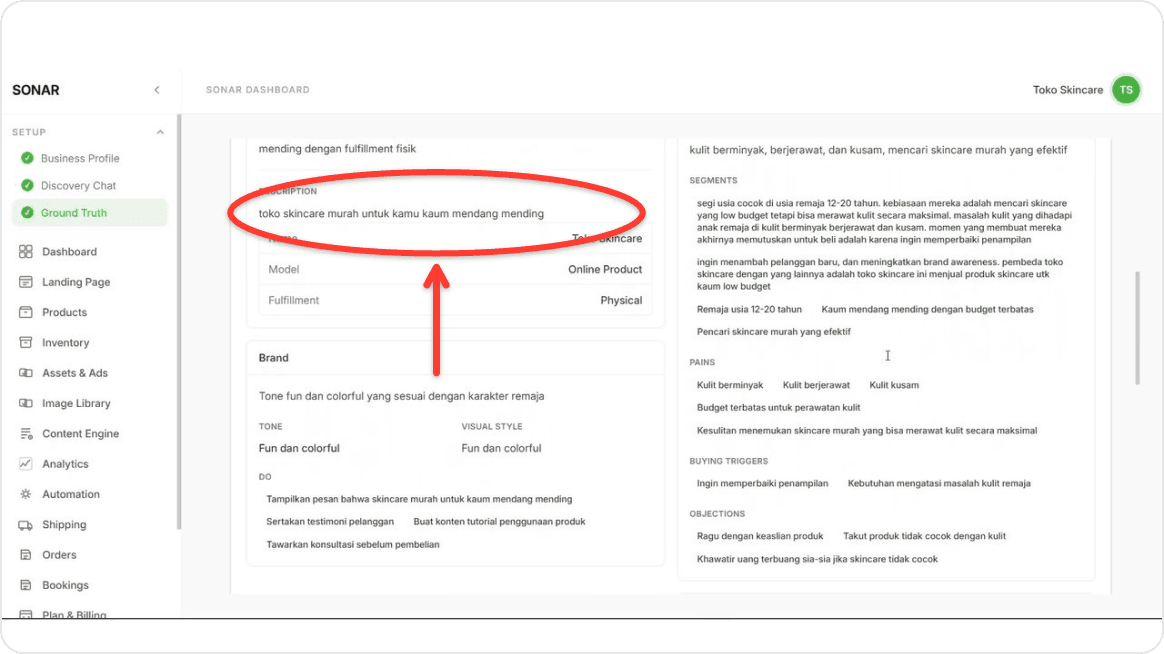 Review your business summary