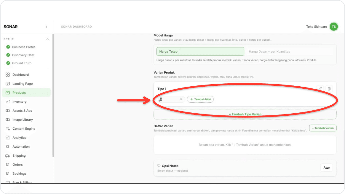 Add product variants