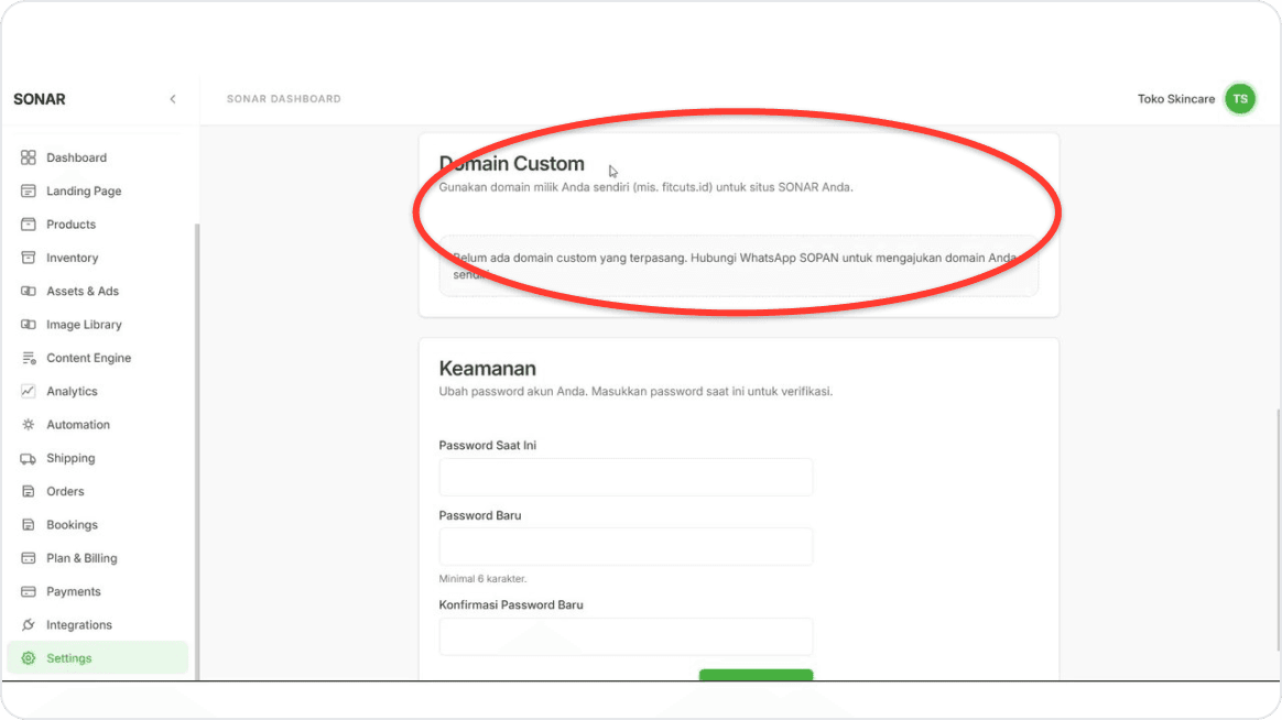 Connect a custom domain